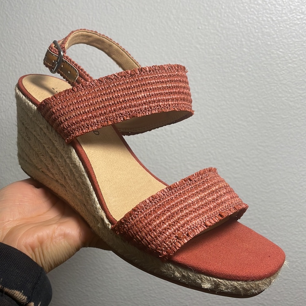 Lucky Brand Minjah Espadrille Wedge Sandal - Sumac - Picture 2 of 14